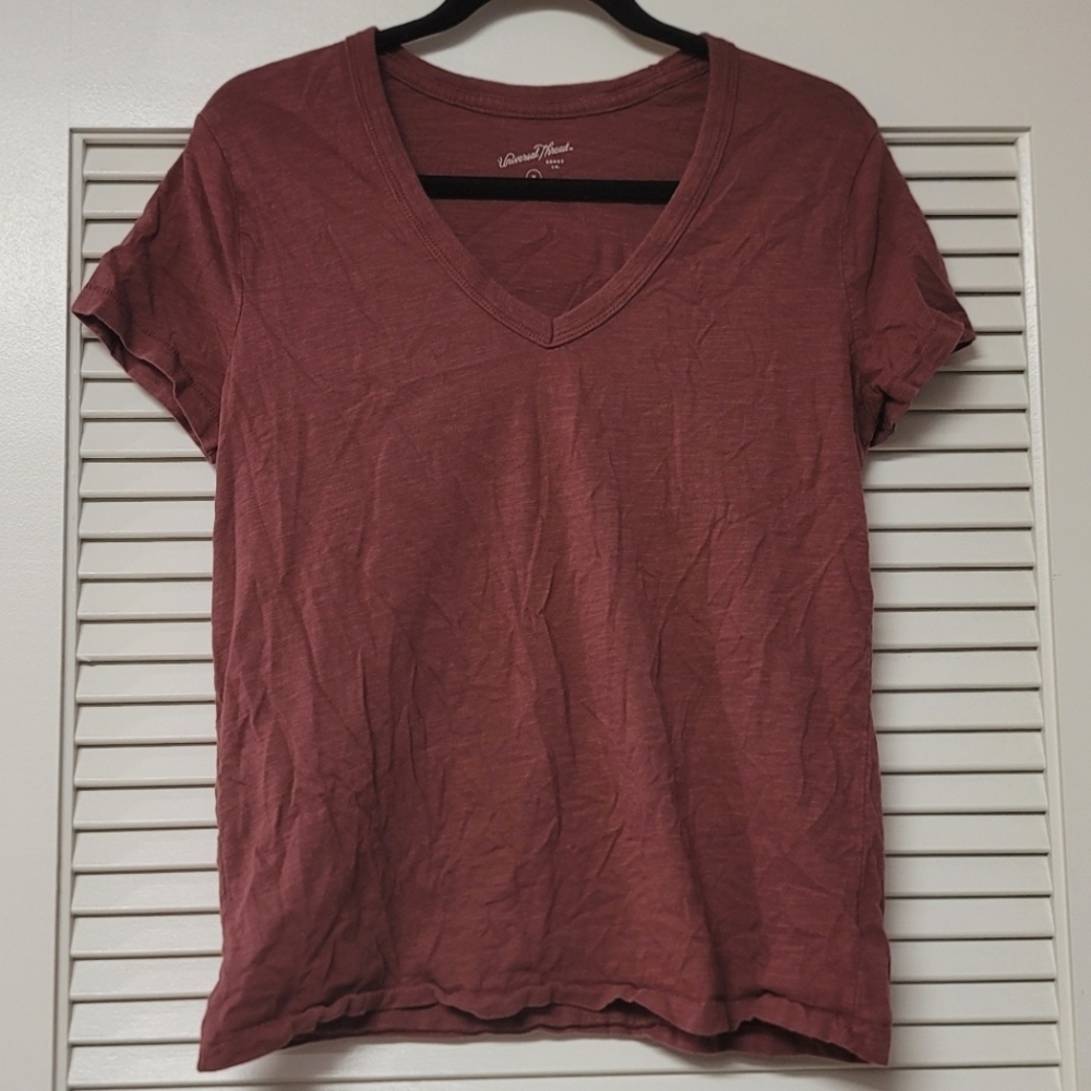 Universal Thread- 100% Cotton Short-Sleeve V-Neck Short-Sleeve Top